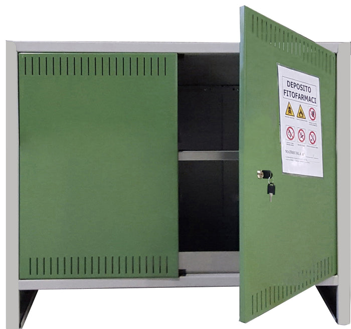 Prometal ARMADIO PER FITOFARMACI cm. 100x40x80 h COMPONIBILE