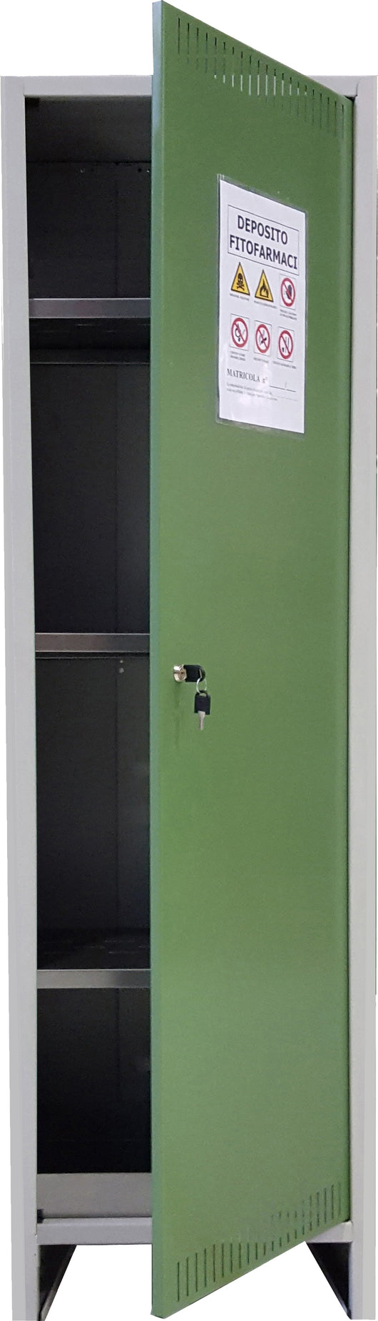 Prometal ARMADIO PER FITOFARMACI cm. 50x40x179,5 h COMPONIBILE