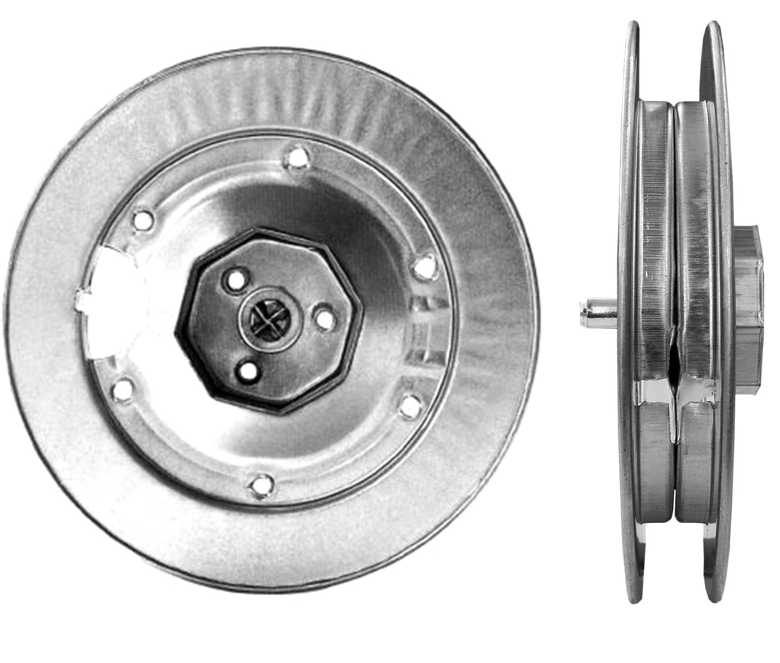 PULEGGIA PER RULLI Ø cm.22 calotta Ø mm.60