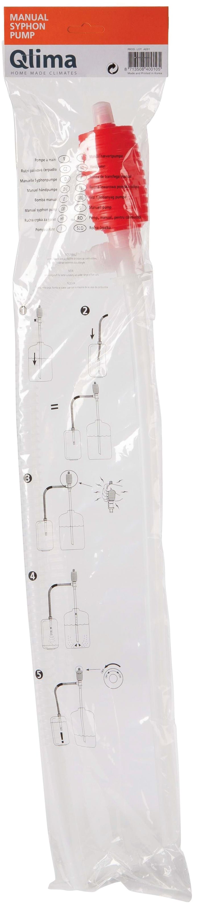 Qlima POMPA TRAVASO MANUALE PER COMBUSTIBILE