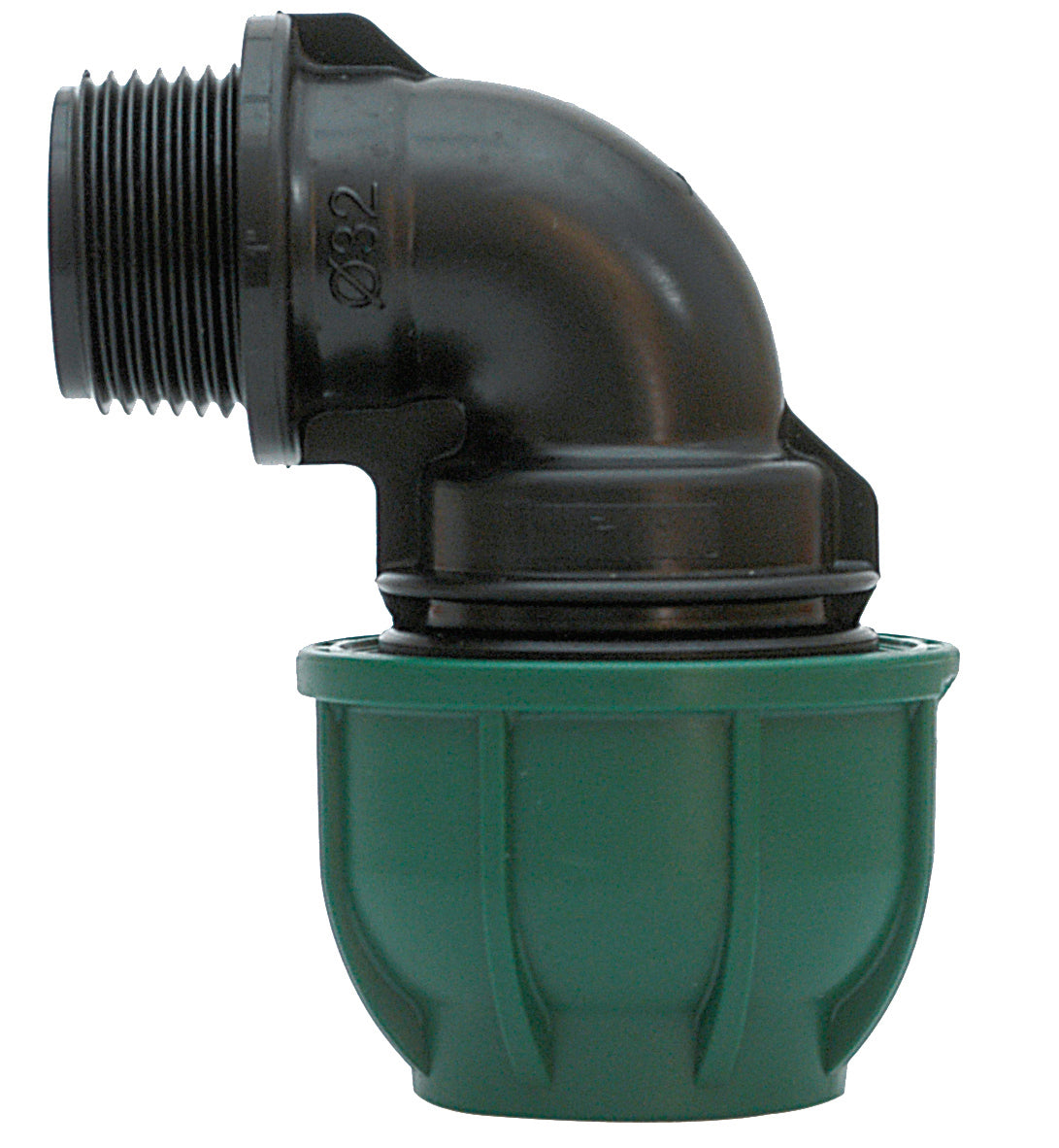 RACCORDO A COMPRESSIONE PN10 GOMITO 90  ° F/M mis. 25x3/4 10.00 pz