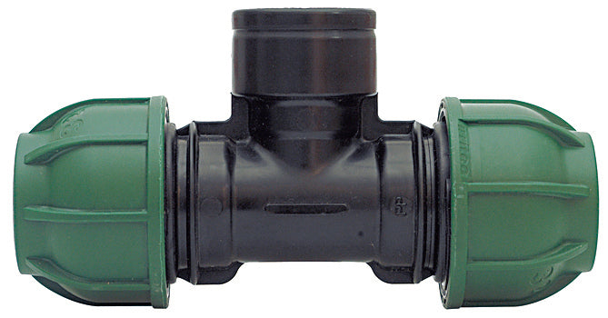 RACCORDO A COMPRESSIONE PN10 TEE 90  ° FEMMINA  mis. 16x1/2x16 20.00 pz