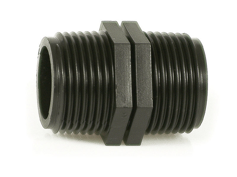 RACCORDO FILETTATO NIPPLO PER TUBO IN POLIETILENE  mis. 1/2 100.00 pz