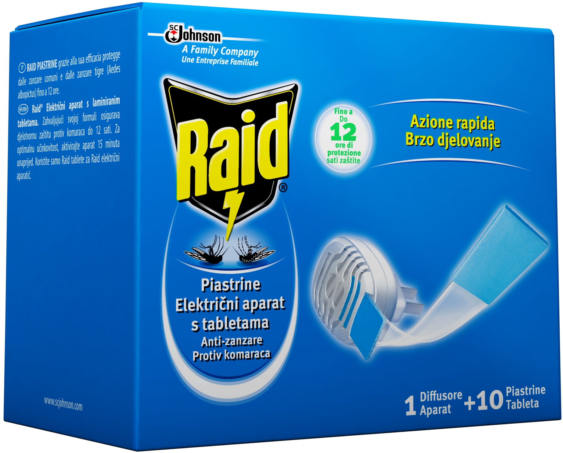 Raid RICARICA ELETTROEMANATORE 10 PIASTRINE 24.00 pz