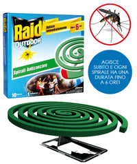 Raid SPIRALI ANTIZANZARE 10 pz. 24.00 pz