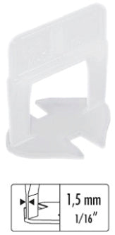 Raimondi BASE LIVELLANTE CON FERITOIA PER CUNEO H mm. 12  fuga mm. 1,5 - 500 pz.