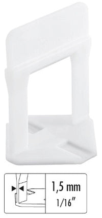 Raimondi BASE LIVELLANTE CON FERITOIA PER CUNEO H mm. 20  fuga mm. 1,5 - 400 pz.