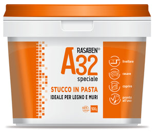 Rasaben STUCCO IN PASTA PER LEGNO E MURI A32 SPECIALE kg. 0,25 24.00 pz