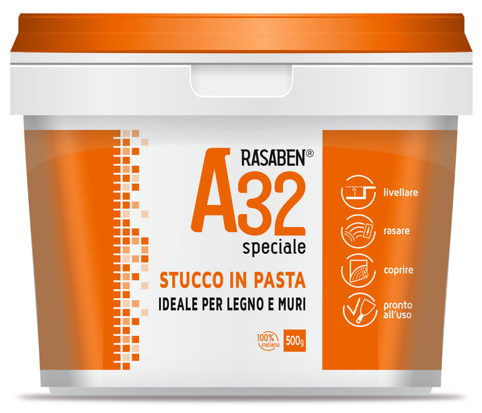 Rasaben STUCCO IN PASTA PER LEGNO E MURI A32 SPECIALE kg. 0,25 24.00 pz