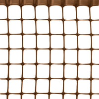 RETE IN PLASTICA QUADRANET X BALCONI maglia  mm.10x10 rotolo mt.50 H. cm. 100 - Marrone