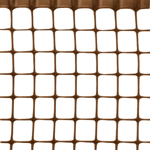 RETE IN PLASTICA QUADRANET X BALCONI maglia  mm.10x10 rotolo mt.50 H. cm. 100 - Marrone