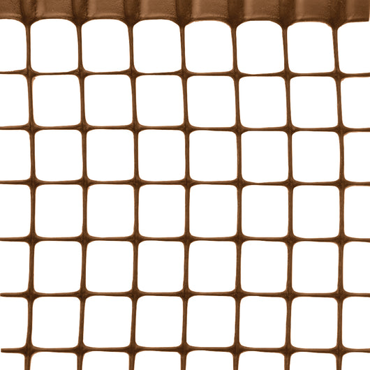 RETE IN PLASTICA QUADRANET X BALCONI maglia  mm.10x10 rotolo mt.50 H. cm. 100 - Marrone