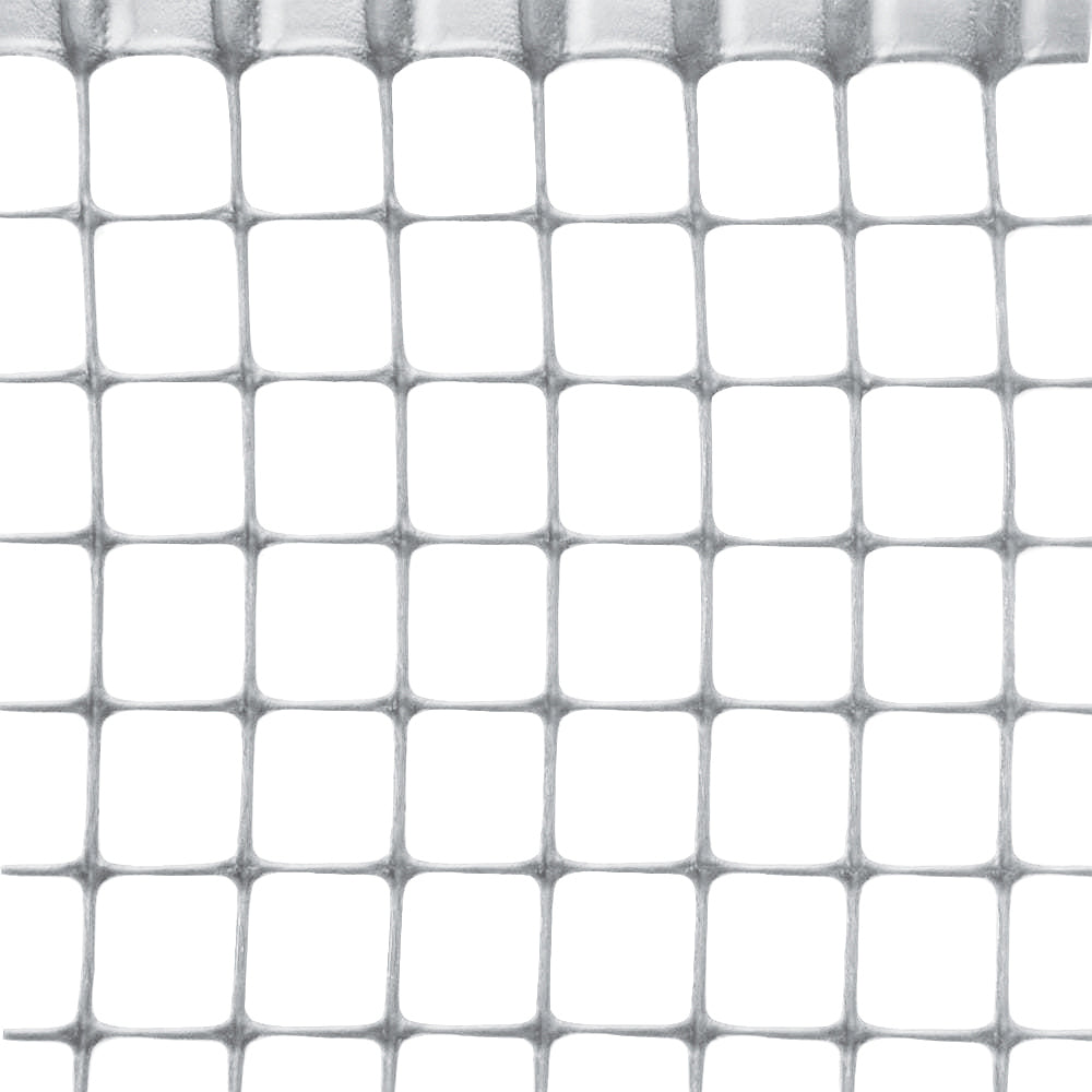 RETE IN PLASTICA QUADRANET X BALCONI maglia  mm.10x10 rotolo mt.50 H. cm. 100 - Silver