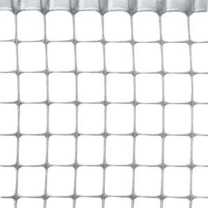 RETE IN PLASTICA QUADRANET X BALCONI maglia  mm.10x10 rotolo mt.50 H. cm. 100 - Silver