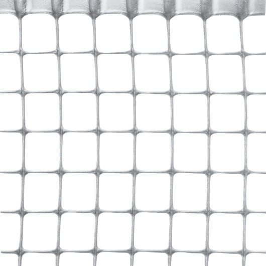 RETE IN PLASTICA QUADRANET X BALCONI maglia  mm.10x10 rotolo mt.50 H. cm. 100 - Silver