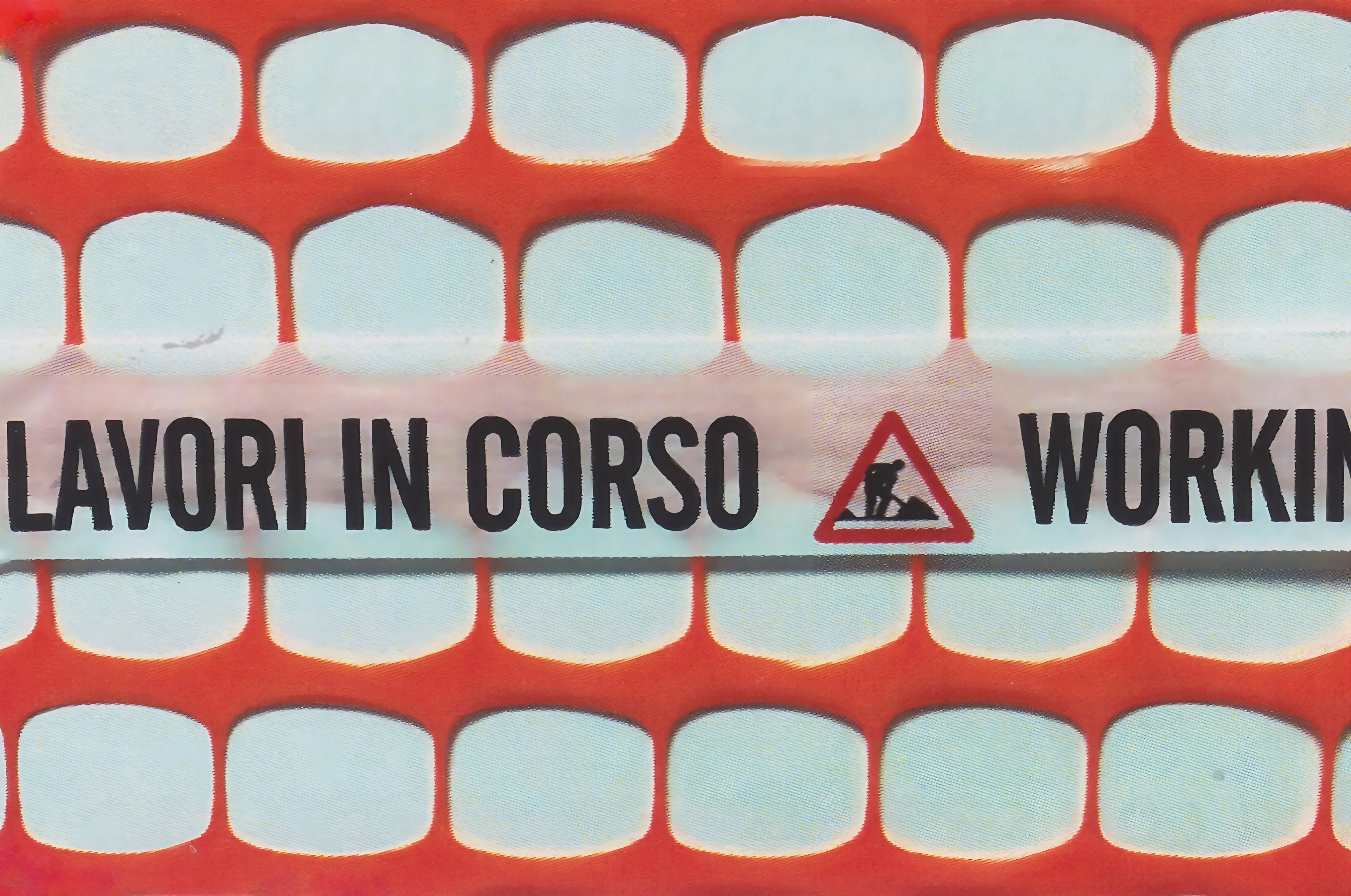 RETE PER CANTIERE MT.50 REDIL PLUS FASCIA LAVORI IN CORSO col. Arancio H. cm. 100 50.00 metri