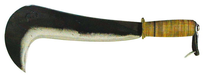 RONCOLA SOLITO CON MANICO IN CUOIO cm. 32