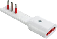 Rosi ADATTATORE ULTRA PIATTO 10Ah  2P+T - Presa 10 Ah  Col. Bianco