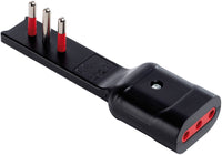 Rosi ADATTATORE ULTRA PIATTO 10Ah  2P+T - Presa 10 Ah  Col. Nero