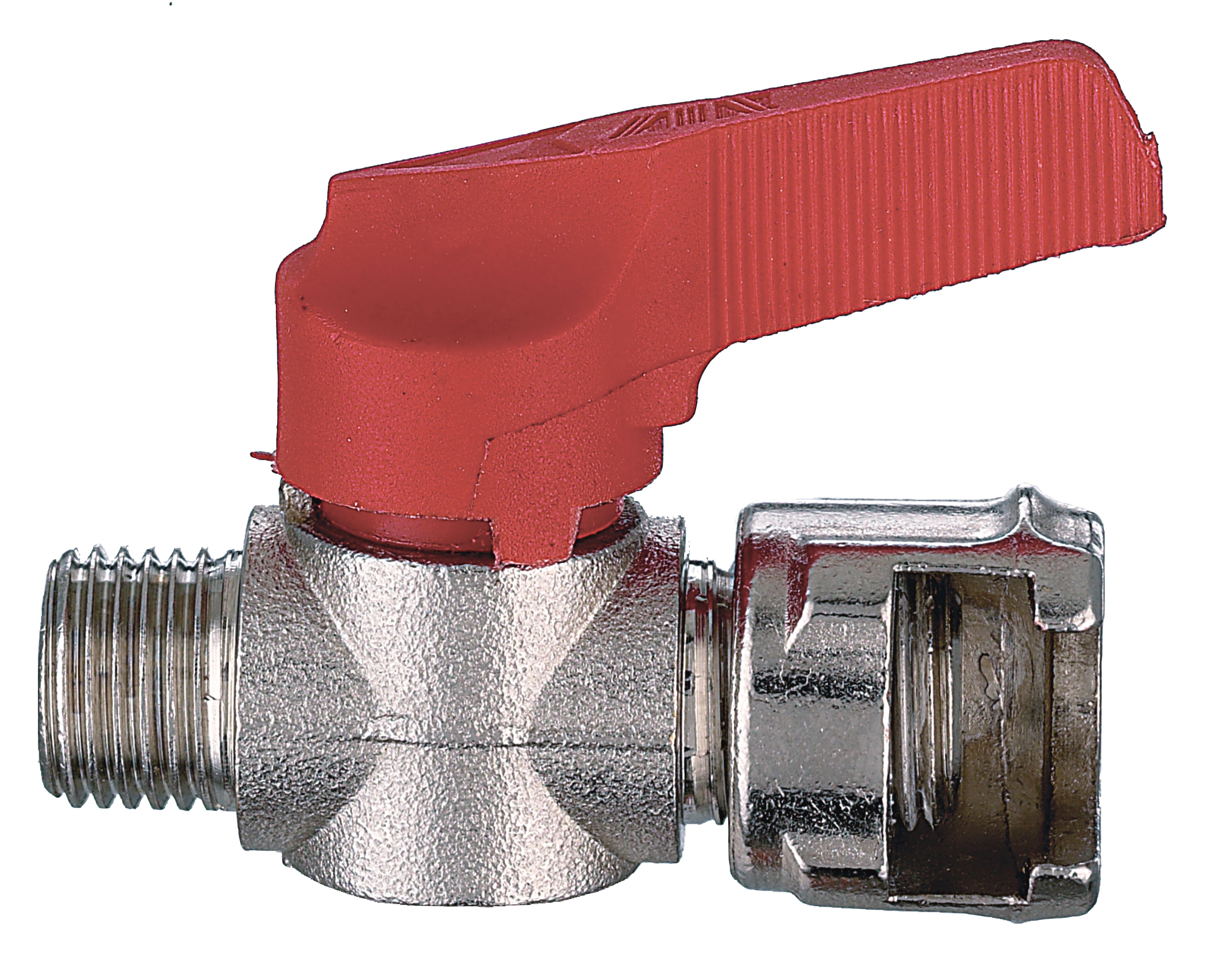 RUBINETTO DI LINEA CON DADO PER COMPRESSORI  1/8M 5.00 pz