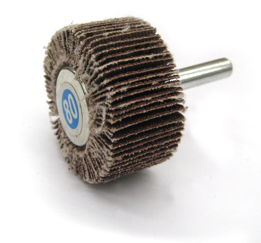 RUOTA LAMELLARE ABRASIVA  Ø mm. 40x20 - grana 80