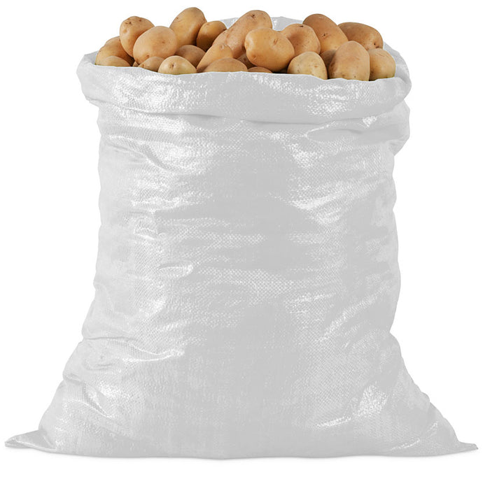 SACCO IN POLIPROPILENE BIANCO ORLATO CapacitÃE kg.100 cm. 70x120 100.00 pz