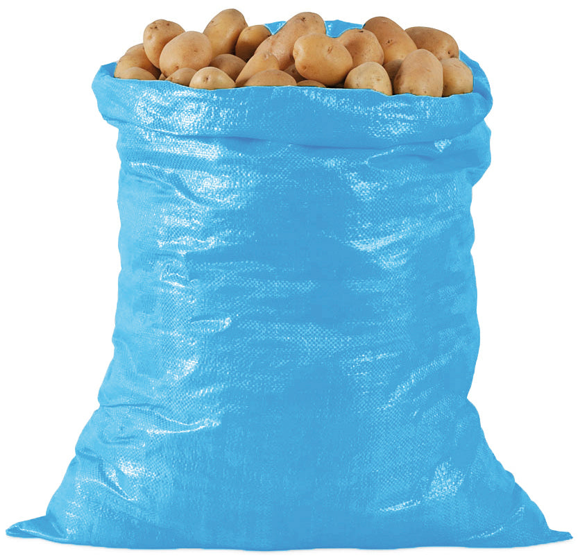 SACCO IN POLIPROPILENE BLU ORLATO CapacitÃE kg.100 cm. 70x120 100.00 pz