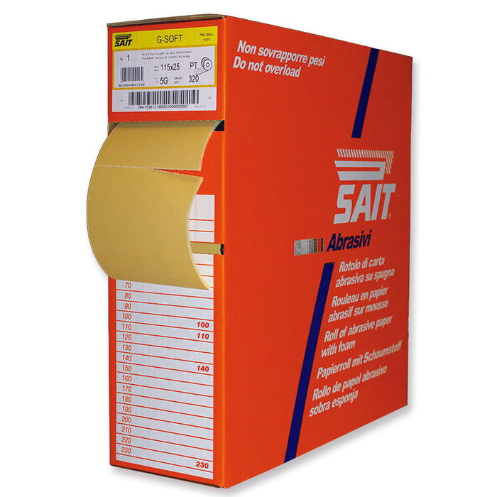 Sait CARTA ABRASIVA RI-SAITAC-SOF 5G mm. 115x25 mt. grana 280