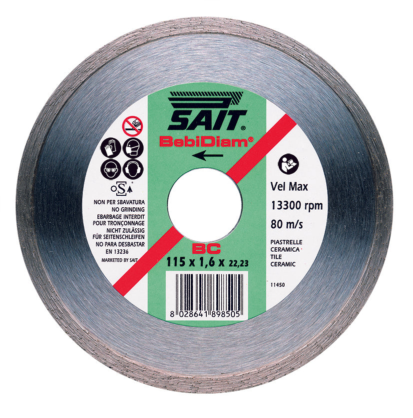 Sait DISCO DIAMANTATO BEBIDIAM DD-BC Ø mm. 115x1,9x22,23