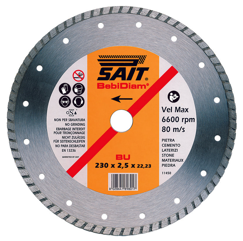 Sait DISCO DIAMANTATO BEBIDIAM DD-BU Ø mm. 115x1,9x22,23
