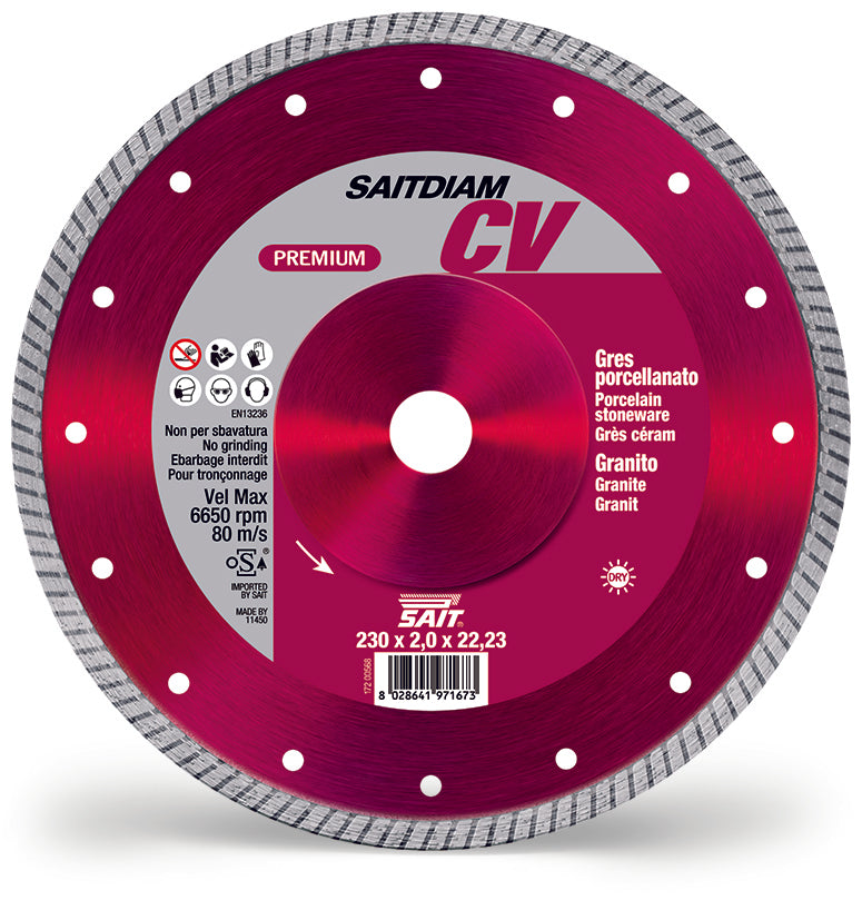 Sait DISCO DIAMANTATO SAITDIAM CV Ø mm. 115x1,4x22,23