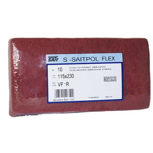 Sait FOGLIO ABRASIVO SCOTCHBRITE SAITPOL FLEX mm. 115x230. tipo VF 10.00 pz