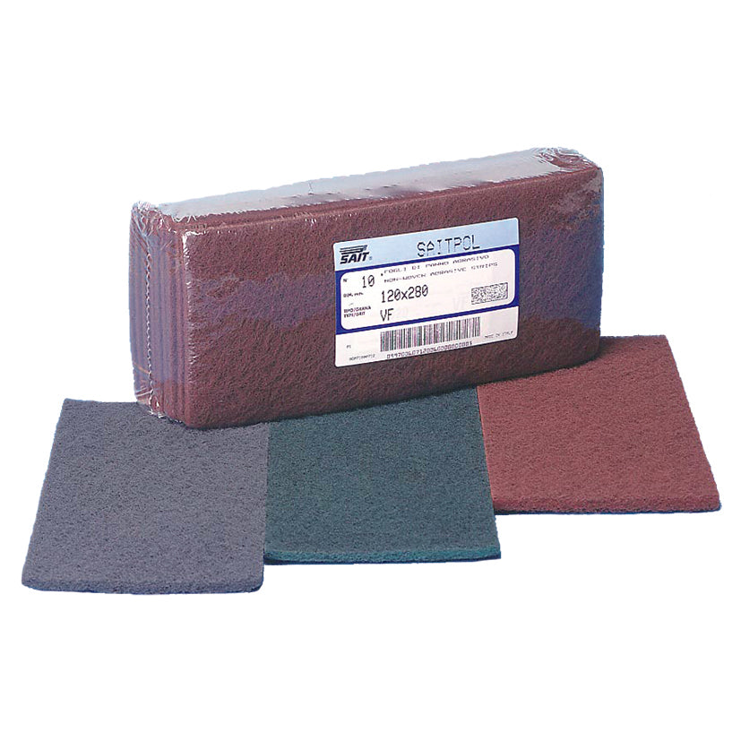 Sait FOGLIO ABRASIVO SCOTCHBRITE SAITPOL mm. 120x280 tipo VF 10.00 pz