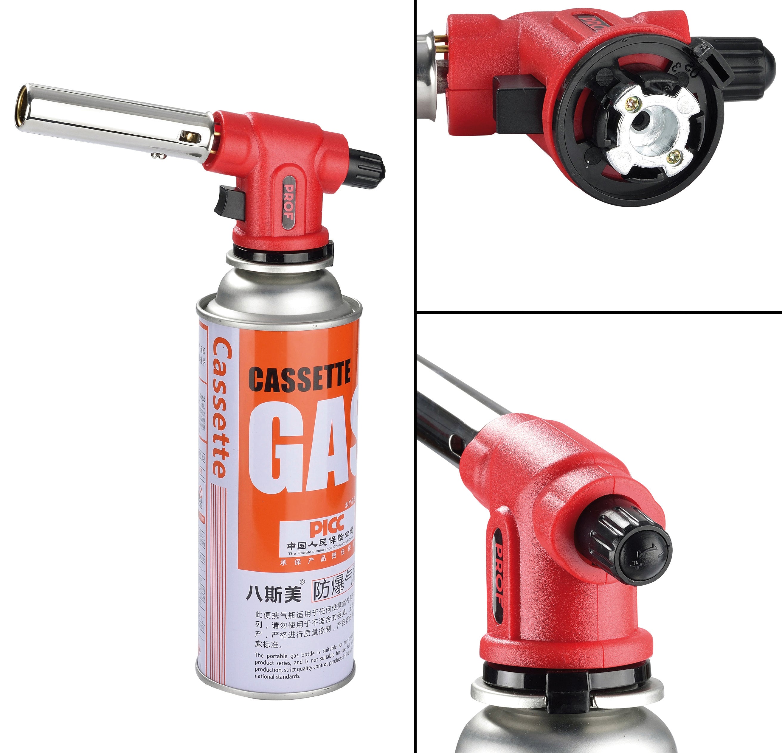 SALDATORE A GAS ATTACCO BAIONETTA Accensione piezoelettrica