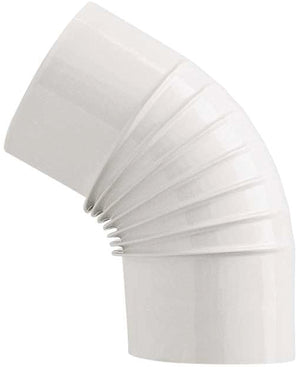 Save GOMITO 45  ° PER STUFA A LEGNA PORCELLANATO CLASSIC Col. Bianco  EE ? cm. 14 6.00 pz