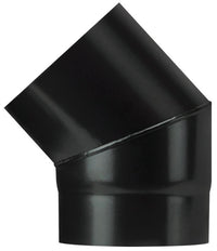 Save GOMITO 45  ° PER STUFA A LEGNA PORCELLANATO PLUS LIGHT Col. Nero opaco  EE ? cm. 13