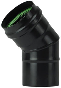 Save GOMITO 45  ° PER STUFA A PELLET LIGHT SENZA GUARNIZIONE Col. Nero opaco  EE ? cm.10