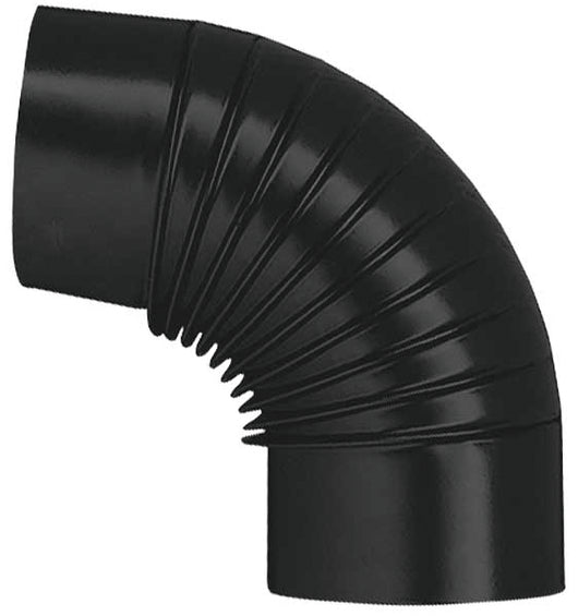 Save GOMITO 90  ° PER STUFA A LEGNA PORCELLANATO CLASSIC Col. Nero  EE ? cm. 12 12.00 pz