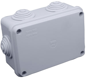 SCATOLA STAGNA DI DERIVAZIONE CON PASSACAVI IP55 mm. 120x80x50 h