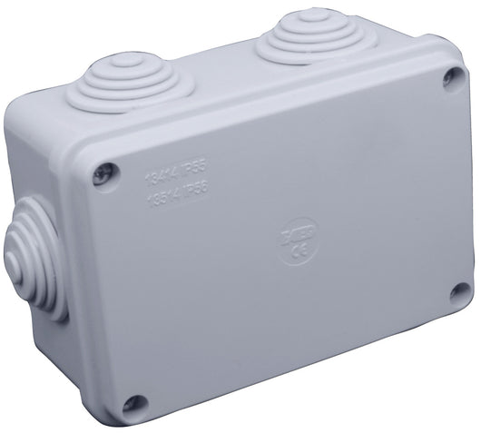SCATOLA STAGNA DI DERIVAZIONE CON PASSACAVI IP55 mm. 120x80x50 h