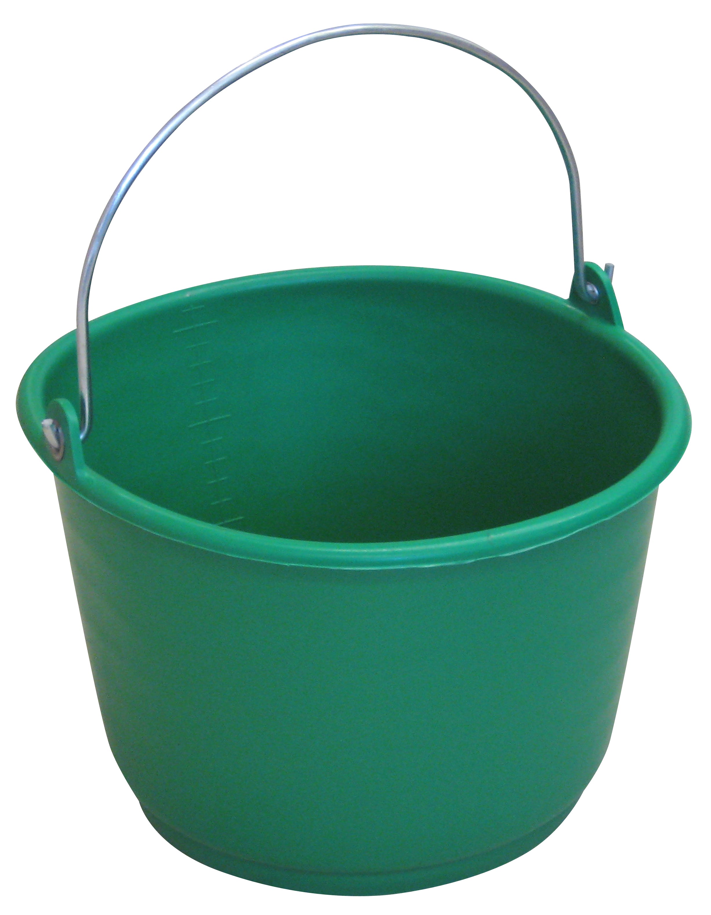 SECCHIO IN PLASTICA GRADUATO  lt. 18 - col. Verde 10.00 pz