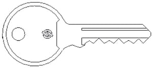 Securemme CHIAVE GREZZA PER BASCULANTE E SERRANDA  A CILINDRO 10.00 pz
