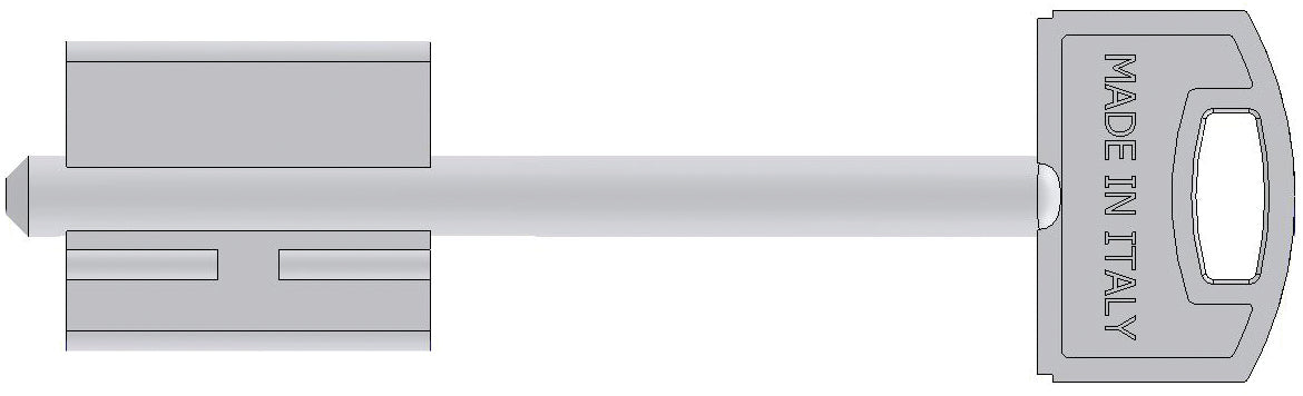 Securemme CHIAVE GREZZA PER PORTE BLINDATE Mod. G gambo mm. 40 5.00 pz