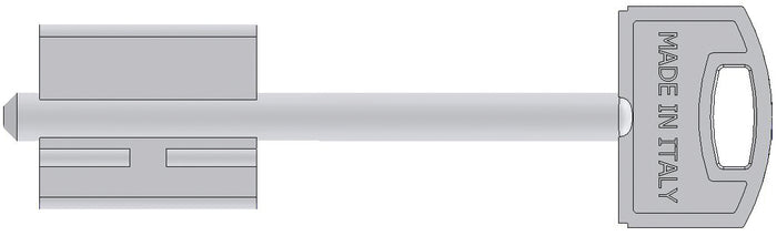 Securemme CHIAVE GREZZA PER PORTE BLINDATE Mod. G gambo mm. 40 5.00 pz