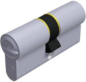 Securemme CILINDRO CROMO SATINATO K2 5 chiavi  mm. 80 (35+45)