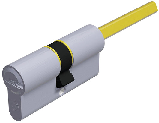 Securemme CILINDRO CROMO SATINATO K2 CON CODOLO 5 chiavi mm. 65 (30+35)