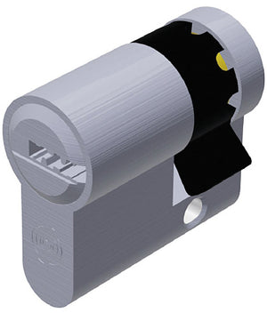 Securemme MEZZO CILINDRO CROMO SATINATO EVOK1 KA 1 chiave mm. 40 (30+10)