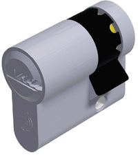 Securemme MEZZO CILINDRO CROMO SATINATO K2 3 chiavi mm. 40 (30+10)