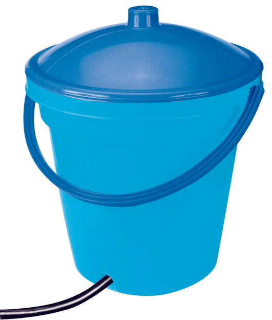 SERBATOIO IN PLASTICA CON MANICO + COPERCHIO Ø cm. 37x41 h  lt. 18