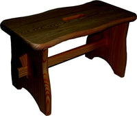 SGABELLO IN LEGNO SCURO MAXI cm. 39x19x21 h